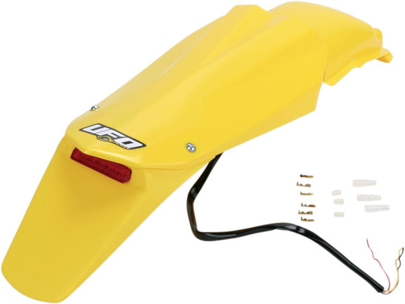 Ufo - HU03314-103 - Enduro Rear Fender - W/Light - Husky Yellow