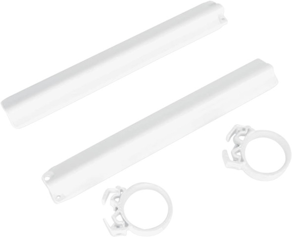 Ufo - SU02925041 - Fork Tube Protectors - White - RM - '91