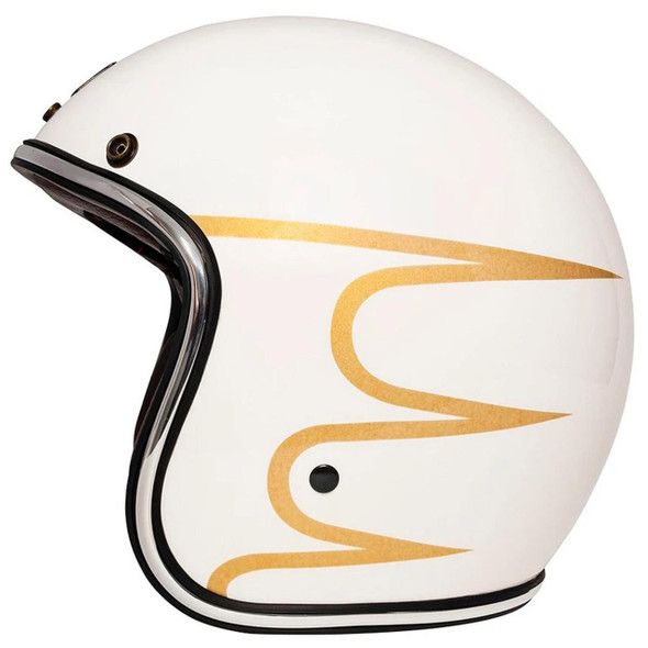  Urban Helmets - Urban Tracer Gold Wing White Vintage Helmet 