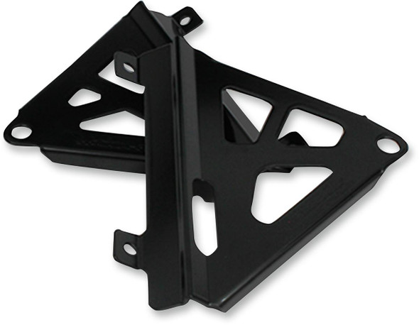 Works Connection - 18-B708 - Radiator Brace Set - Black - Honda