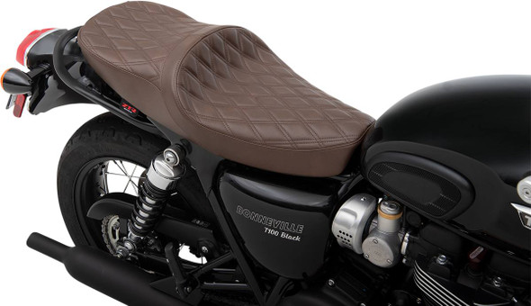 Z1R -  - Low Profile Touring Seat - Double Diamond - Brown - Triumph '01-'17