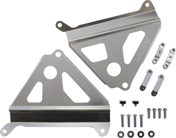 Works Connection - 18-268 - Radiator Brace Set - Silver - Yamaha