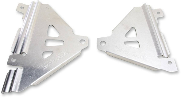 Works Connection - 18-299 - Radiator Brace Set - Silver - Kawasaki