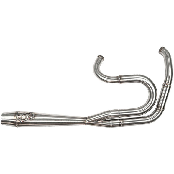 Sawicki - Brushed Stainless Steel 2-in-1 Full Length Cannon for Big Inch Motors fits '91-'17 Dyna Models (Exc. FLD Switchback)