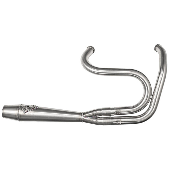 Sawicki - Brushed Stainless Steel 2-in-1 Full Length Cannon fits '91-'17 Dyna Models (Exc. FLD Switchback)