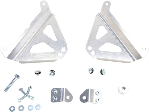 Works Connection - 18-279 - Radiator Brace Set - Silver - Yamaha