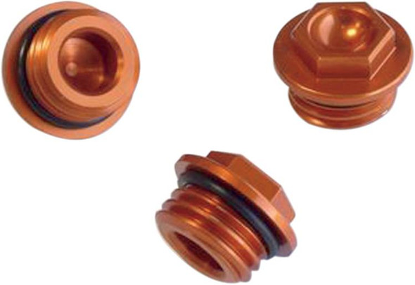 Works Connection - 24-020 - Aluminum Oil Filler Plug - Orange - Gas Gas/Husqvarna/KTM