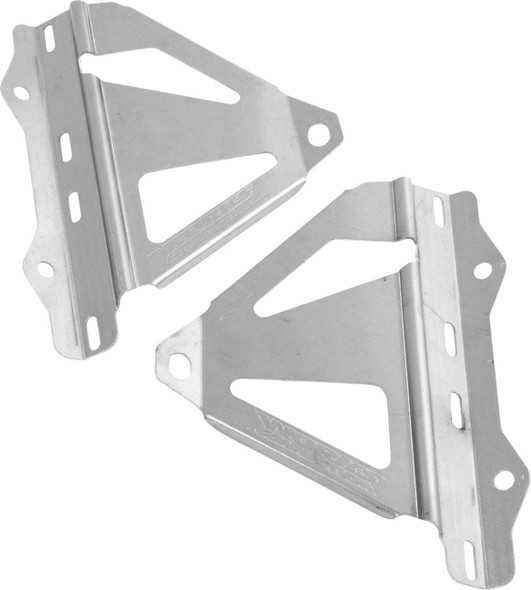 Works Connection - 18-771 - Radiator Brace Set - Silver - Honda