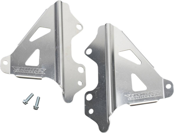 Works Connection - 18-066 - Radiator Brace Set - Silver - Honda