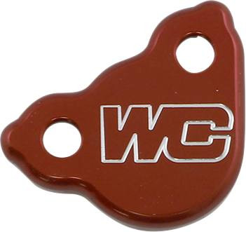 Works Connection - 21-505 - Rear Billet Brake Cover - Red - Honda