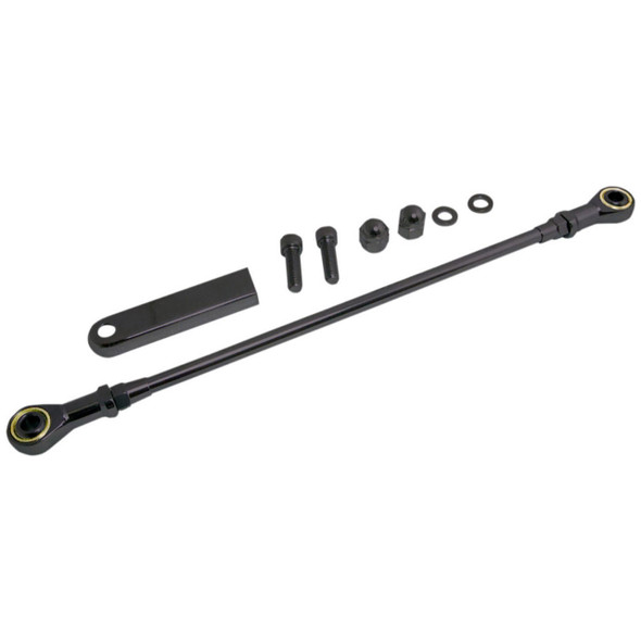  Drag Specialties - Black 12¼" Shift Linkage fits '99-'23 Harley Touring & '00-'17 Softail Models (W/ Arm Cover) 