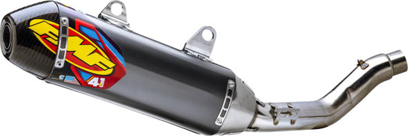 Fmf - 041618 - Factory 4.1 RCT Slip-On Muffler - Aluminum/Stainless Steel - Carbon End Cap - Honda CRF250 R/RX