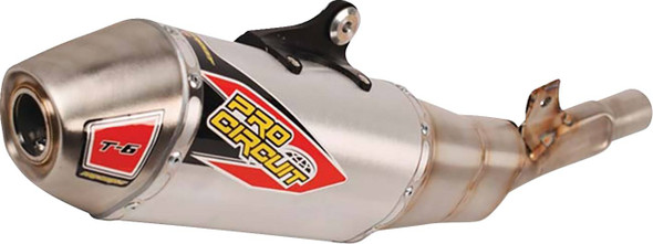 Pro Circuit - 0122445A - T-6 Slip-On Muffler - Stainless Steel