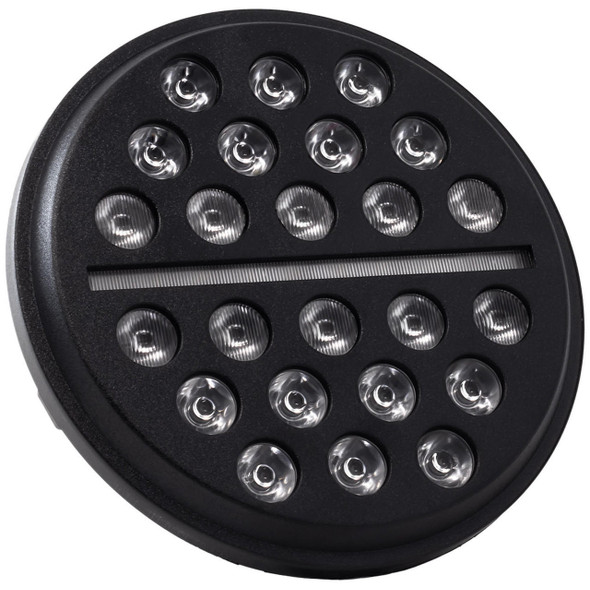 Letric Lighting Co. Lectric Lighting Co. - Black 7" Buck-Shot Style Multi-Mini Headlight 