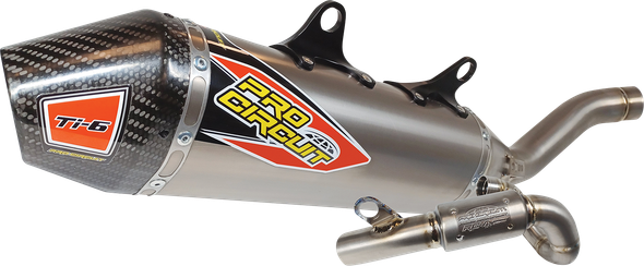 Pro Circuit - 0352245F - T-6 Exhaust System - Carbon Fiber End Cap