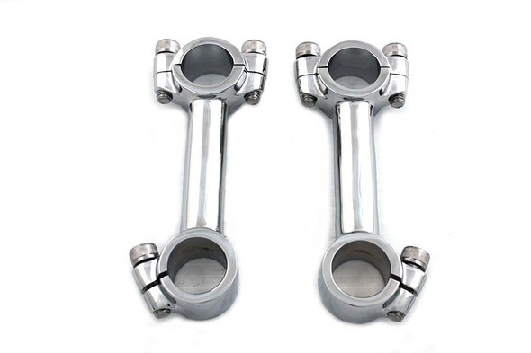 V-Twin Dog Bone Riser Set 4" - Chrome