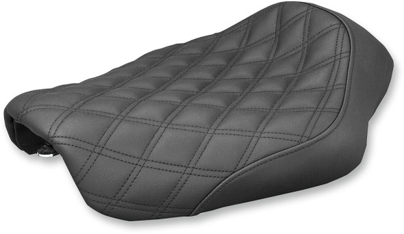 Saddlemen Renegade Lattice Stitch Solo Seat fits '04-'05 Dyna - Black