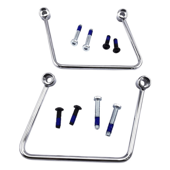 Drag Specialties - Saddlebag Support Brackets fits '18-Up FXBB/FXBBS, FXST & FLSL Models; repl. OEM #90201777