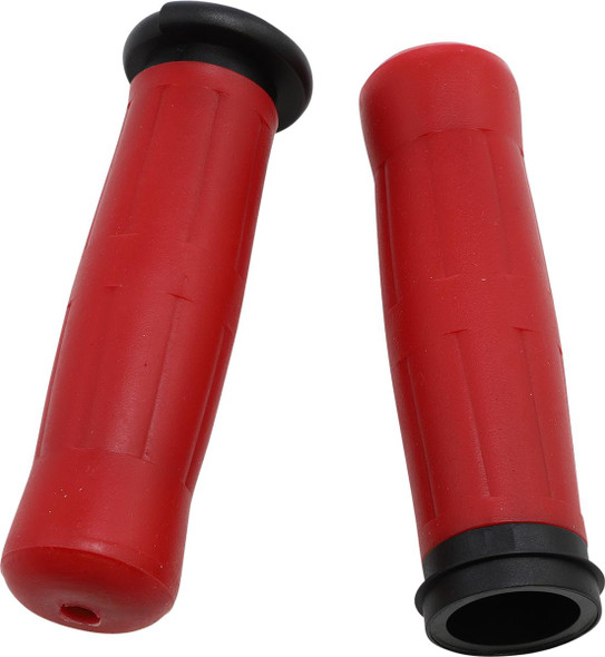 Avon Grips - Old School Throttle By Wire Grips 1"- Red