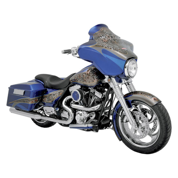 Klock Werks - 6.5" Black Flare™ Windshield fits '96-'13 FLH Model