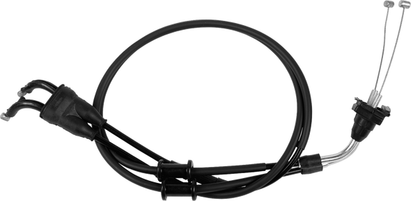Moose Offroad - Black Vinyl Throttle Cable - Stock Length - Yamaha YZ450