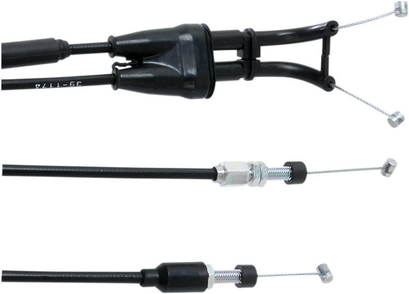 Moose Offroad - Black Vinyl Throttle Cable - 33-1/2" - Yamaha