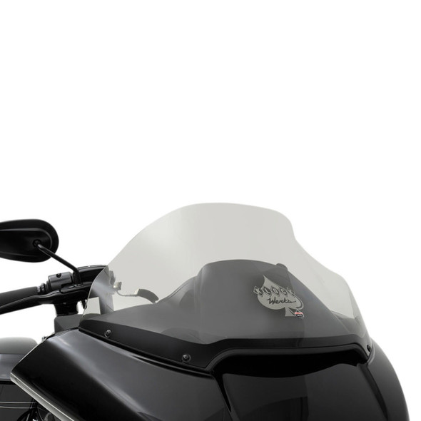 Klock Werks - 14" Dark Smoke Sport Flare™ Windshield fits '24 FLTRK, '15-'23 FLTRX/​FLTRXS/​FLTRXST/​FLTRK/​FLTRU (Except '23 FLTRXSE), '23-'25 FLTRT Models