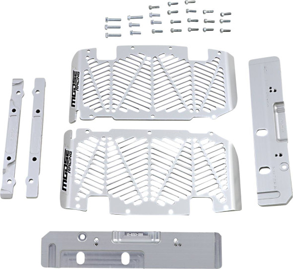 Moose Offroad -  - Radiator Guards - Brushed Aluminum - Sherco
