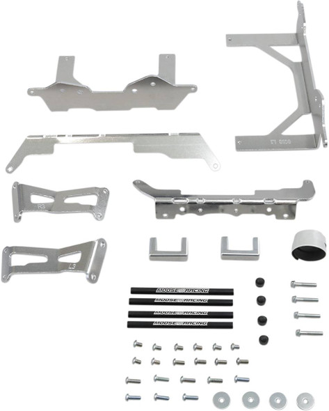 Moose Offroad -  - Radiator Braces - Silver - Kawasaki