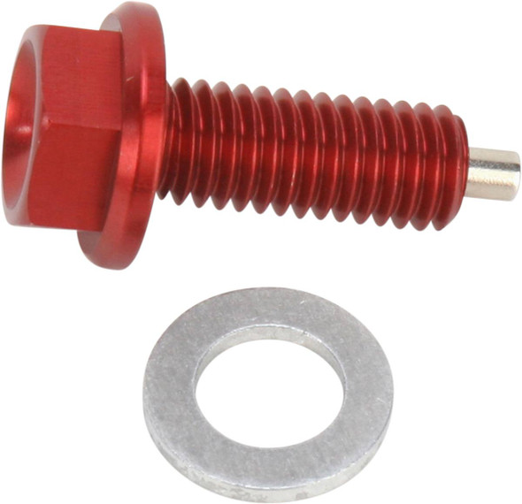 Moose Offroad - Magnetic Drain Plug - Red - Honda