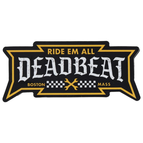 Deadbeat Customs Ride 'Em All Sticker