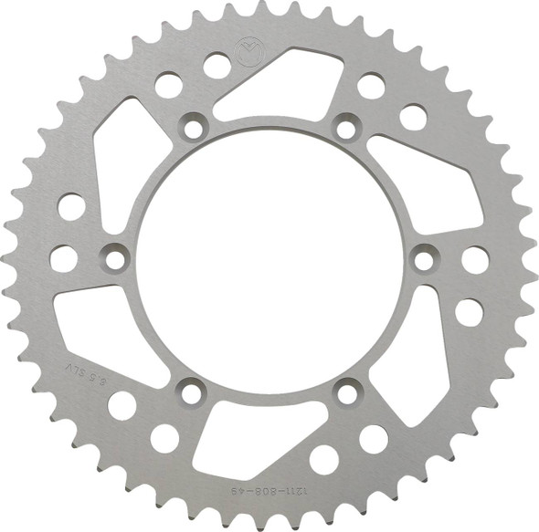 Moose Offroad -  - Rear Sprocket - Aluminum - 49 Tooth - Silver - Kawasaki/Suzuki