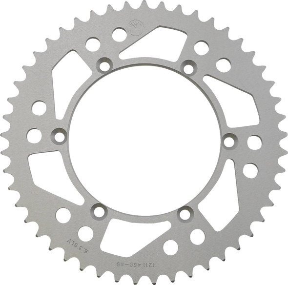 Moose Offroad -  - Rear Sprocket - Aluminum - 49 Tooth - Silver - Kawasaki/Suzuki