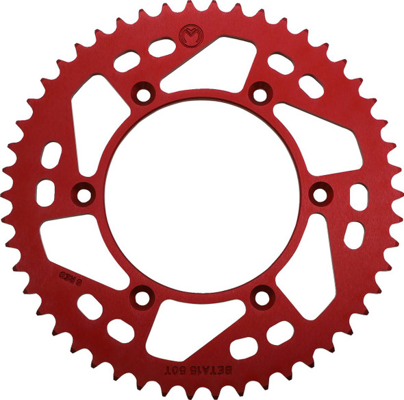 Moose Offroad -  - Rear Sprocket - Aluminum - 50 Tooth - Red - Beta