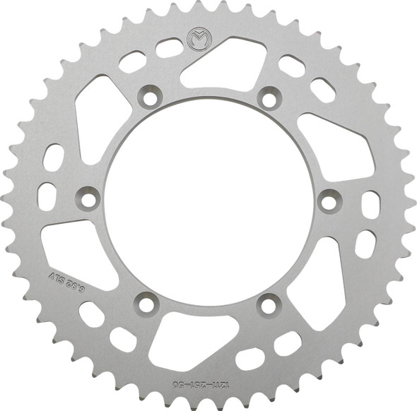 Moose Offroad -  - Rear Sprocket - Aluminum - 50 Tooth - Silver - Yamaha