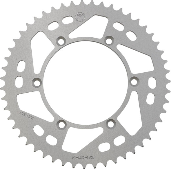 Moose Offroad -  - Rear Sprocket - Aluminum - 51 Tooth - Silver - Yamaha