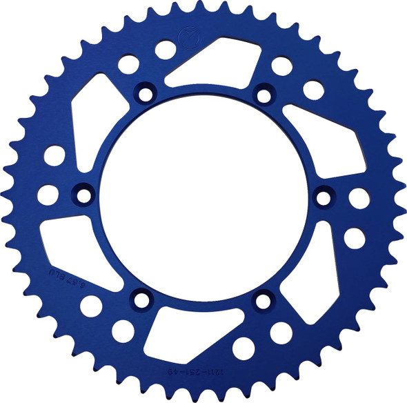 Moose Offroad -  - Rear Sprocket - Aluminum - 49 Tooth - Blue - Yamaha