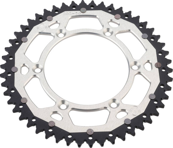 Moose Offroad -  - Dual Sprocket - 50 Tooth - Silver - Gas Gas/Husqvarna/Husaberg/KTM