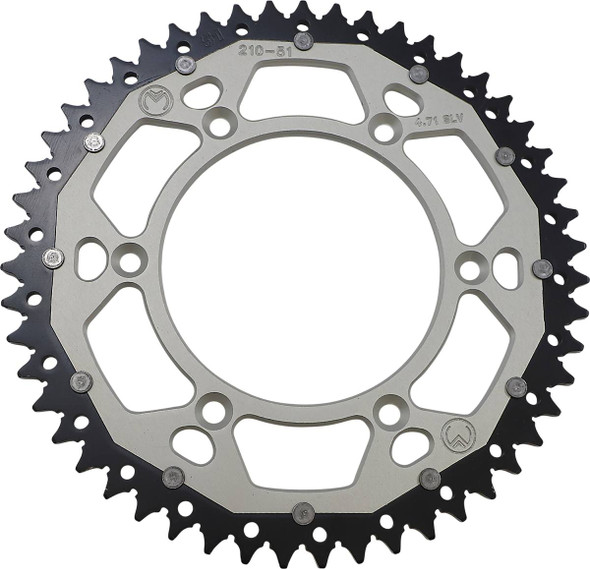 Moose Offroad -  - Dual Sprocket - 51 Tooth - Silver - Honda