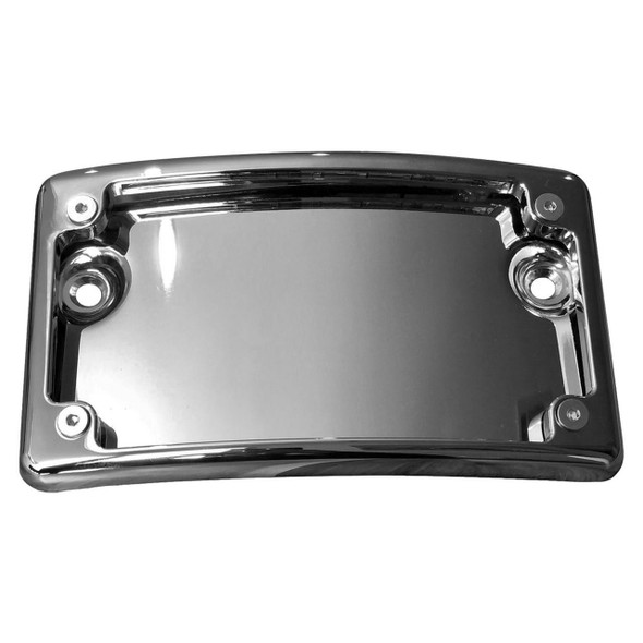  Kodlin - Light Chrome Curved License Plate Kit fits '13 & Up Touring Models 