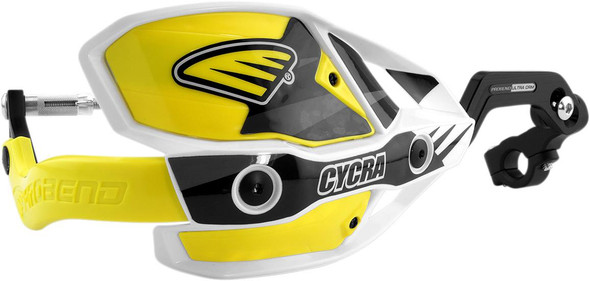 Cycra - 1CYC-7408-55X - Ultra Probend CRM Wrap Around Handguards for 1-1/8" Handlebars - White/Yellow