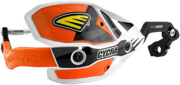 Cycra - 1CYC-7407-22X - 7/8" Ultra Probend™ CRM Wrap Around Handguards - White/Orange
