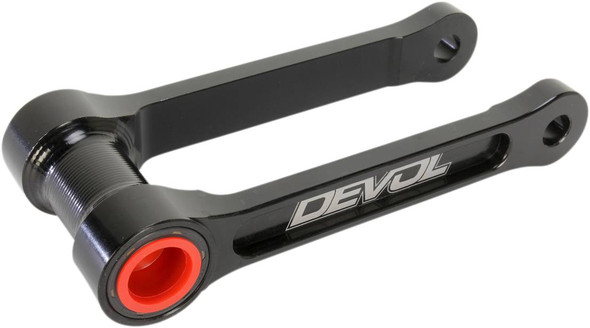 Devol - 0115-1204 - Lowering Link - Lowers 1.00"/1.25" - Black