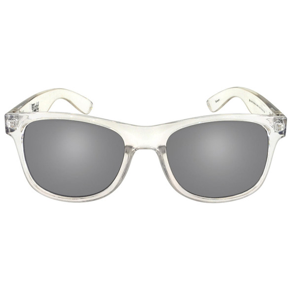 Flight Eyewear Elwood Classic Sunglasses - Clear Frames/ Black Lenses
