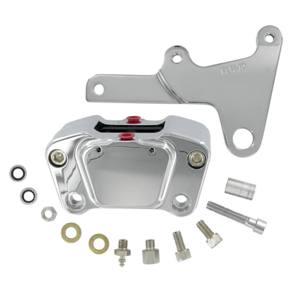 GMA - Classic Chrome 2-Piston Front Brake A-Caliper fits '73-'84 FLH Model (Single Disc)