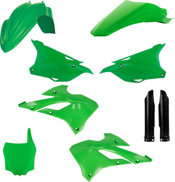 Acerbis - 2936137428 - Full Body Kit - '22 OEM Green/Black - Kawasaki - KX '22-'25