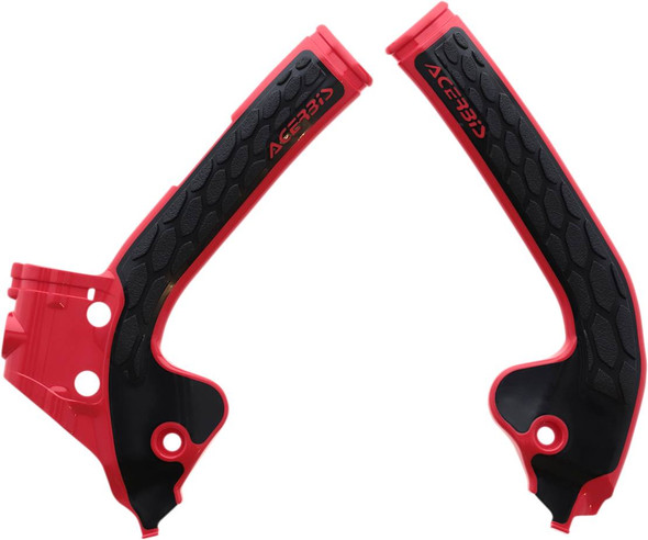 Acerbis - 2686041018 - X-Grip Frame Guards - Red/Black - Gas Gas | Husqvarna | KTM