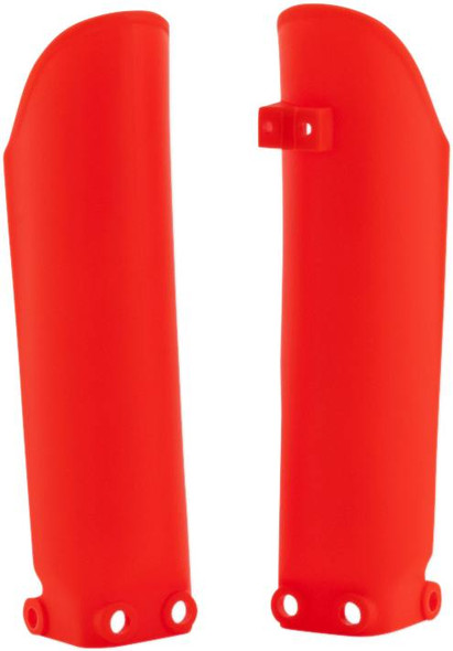 Acerbis - 2253024617 - Lower Fork Covers for Inverted Forks - Fluorescent Orange