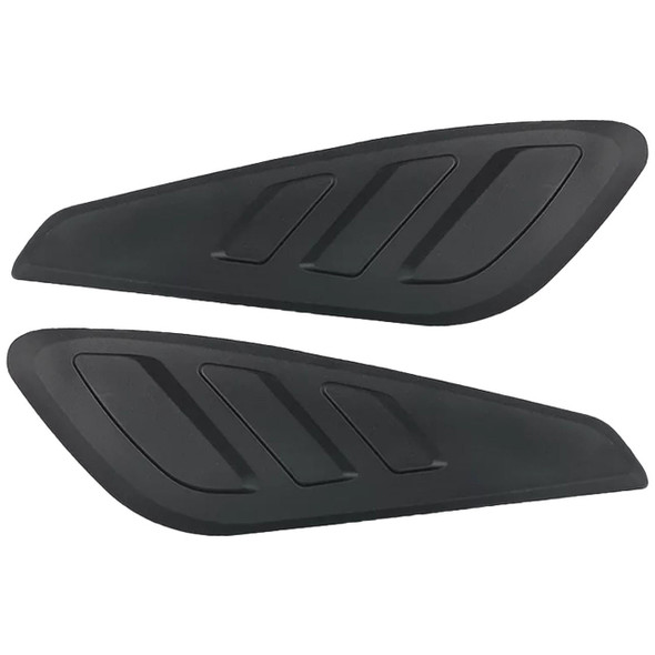 Motorcycle Supply Co. - Black Pan America Rubber Gas Tank Knee Pad Kit