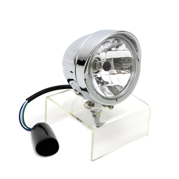 V-Twin - Chrome Round Headlamp
